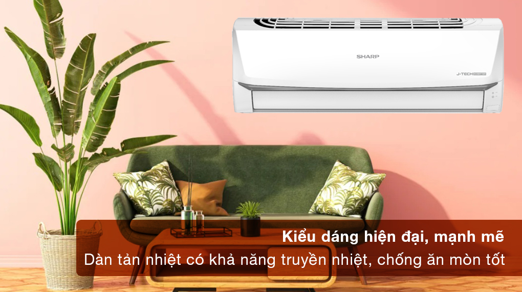 Máy lạnh Sharp Inverter 1.5 HP AH-X13ZEW - Kiểu dáng hiện đại, đường nét mạnh mẽ, phù hợp cho không gian lắp đặt Máy lạnh Sharp Inverter 1.5 HP AH-X13ZEW - Kiểu dáng hiện đại, đường nét mạnh mẽ, phù hợp cho không gian lắp đặt