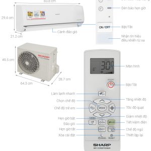 Máy lạnh Sharp Inverter 1 HP AH-X10ZEW